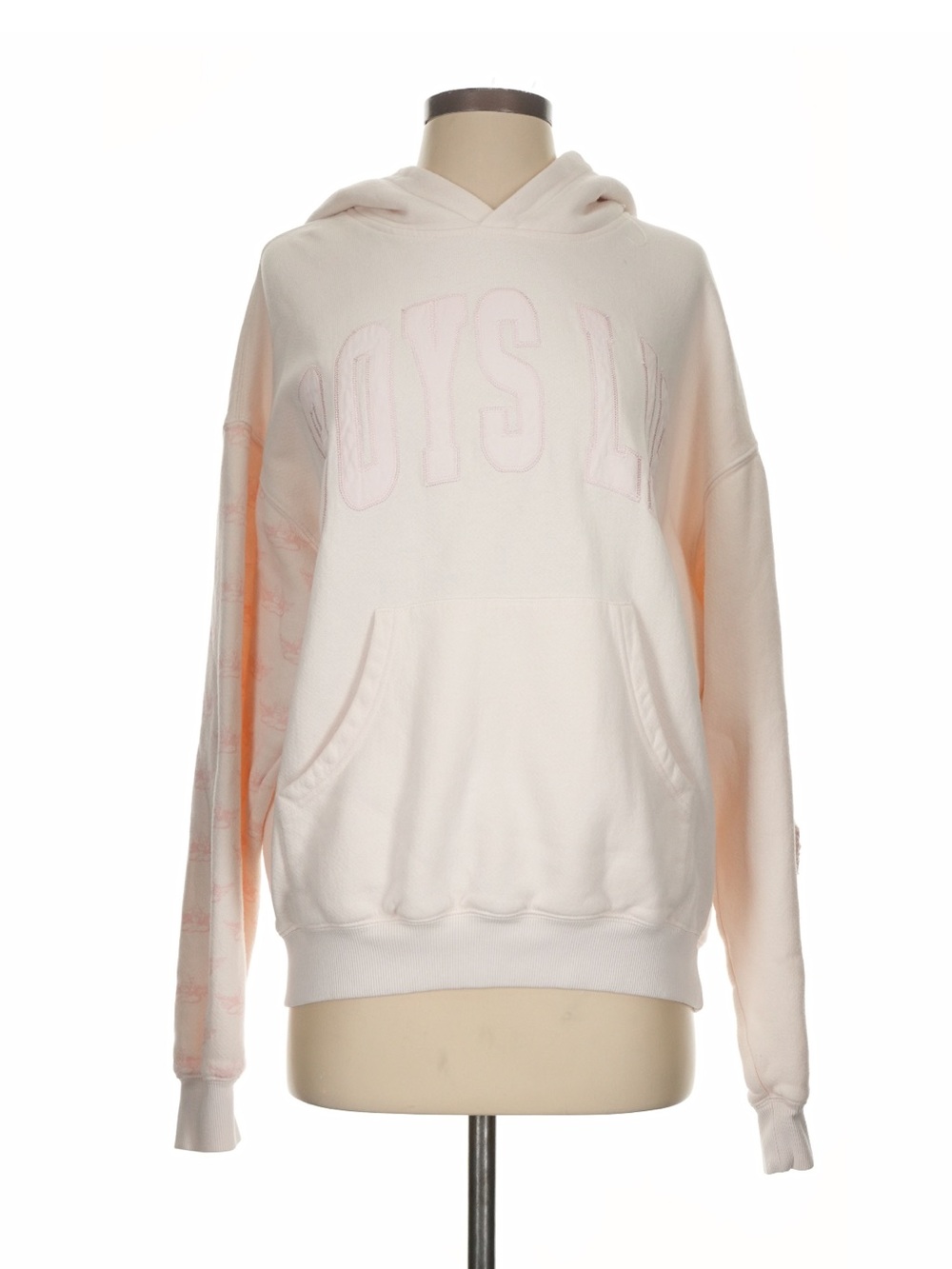 Boys Lie Pale Pink Hooded Pullover Sweatshirt